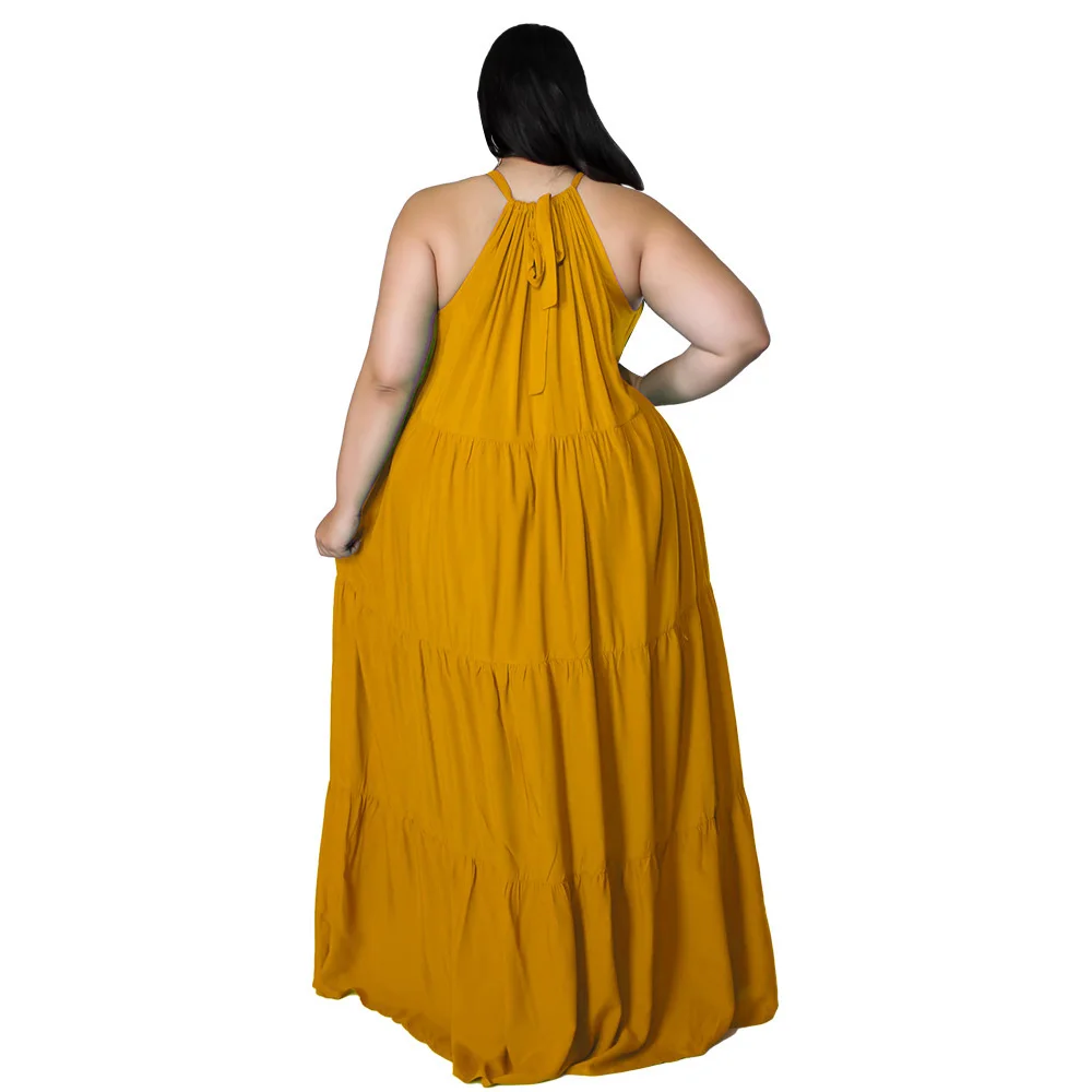 Plus Size Women's Dress Summer Holiday Clothing Wholesale Sexy Casual Loose Full Length Elegant New Dr 3xl 4xl 5xl 6xl