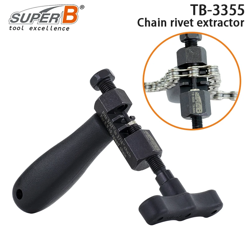 

Super B Original TB-3355 Bicycle Chain Rivet Extractor Repair Tools Classic Bike Chain Rivet Extractor Chain Breaker Splitter