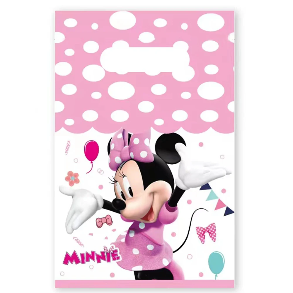 

Cartoon ThemeBag Favors Wrapping Bag Minnie Mouse Frozen Princess Loot Bag Kid Birthday Party Candy Cookie Packing Gift Bag