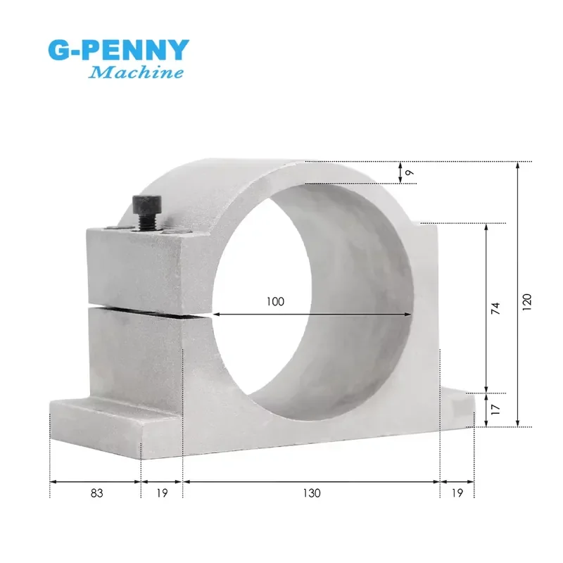 Шпиндельный двигатель G-Penny 3.7 кВт ER20 D100 220В380В с водяным охлаждением, пулевидный, с кронштейном 100 мм, 400 Гц, 24000 обмин, 2-полюсный, 4 шт. (art.: 3920db736aeee) - 3920db736aeee