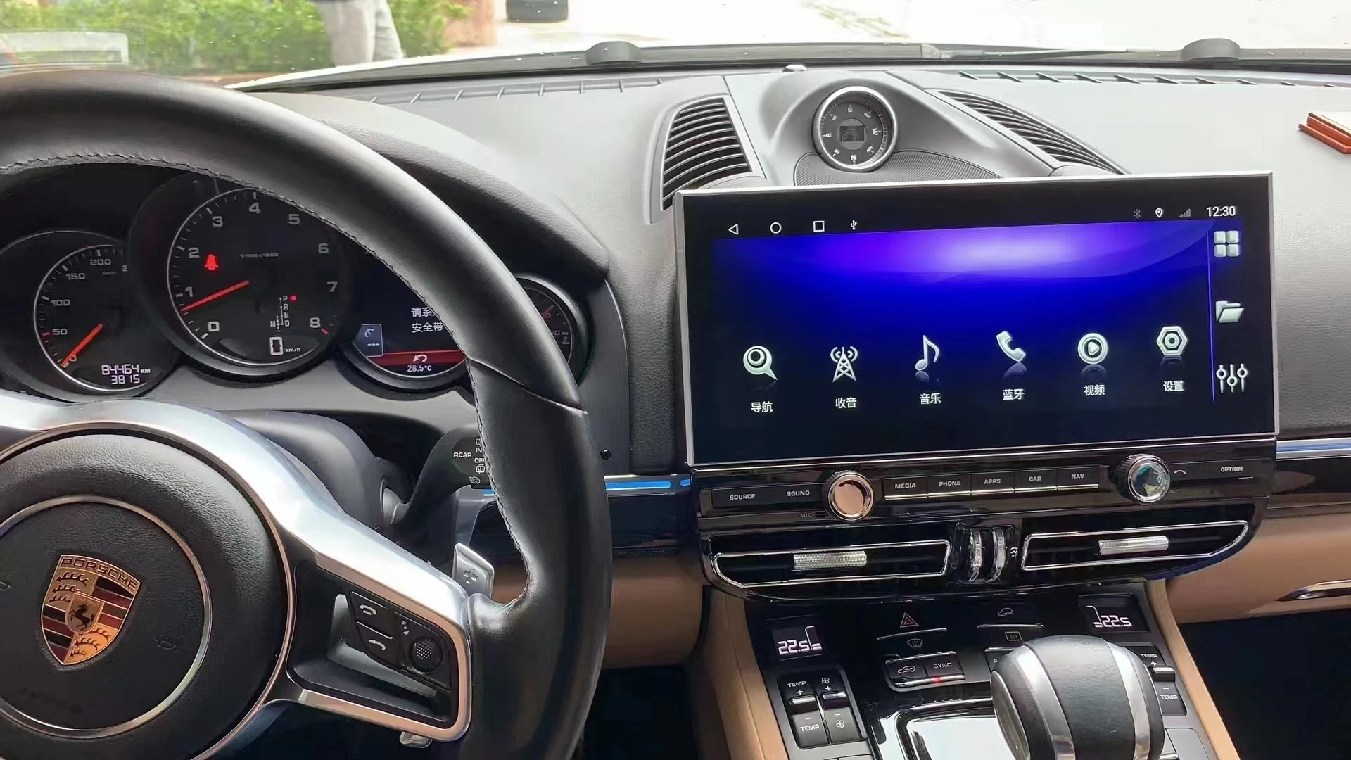 Автомобильный ЖК-плеер на приборной панели цифровой для Porsche Cayenne аксессуары