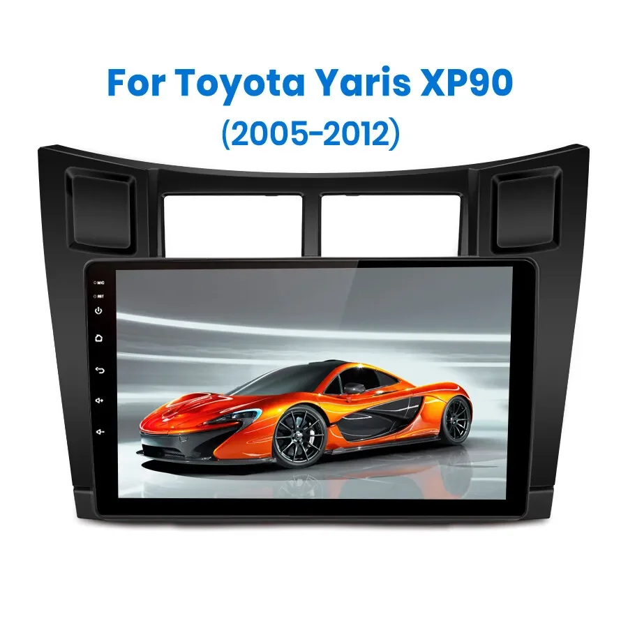 9-дюймовый для Toyota Yaris Vizi 2005-2012 Android 13.0 6 + 128G Автомобильный GPS-навигатор