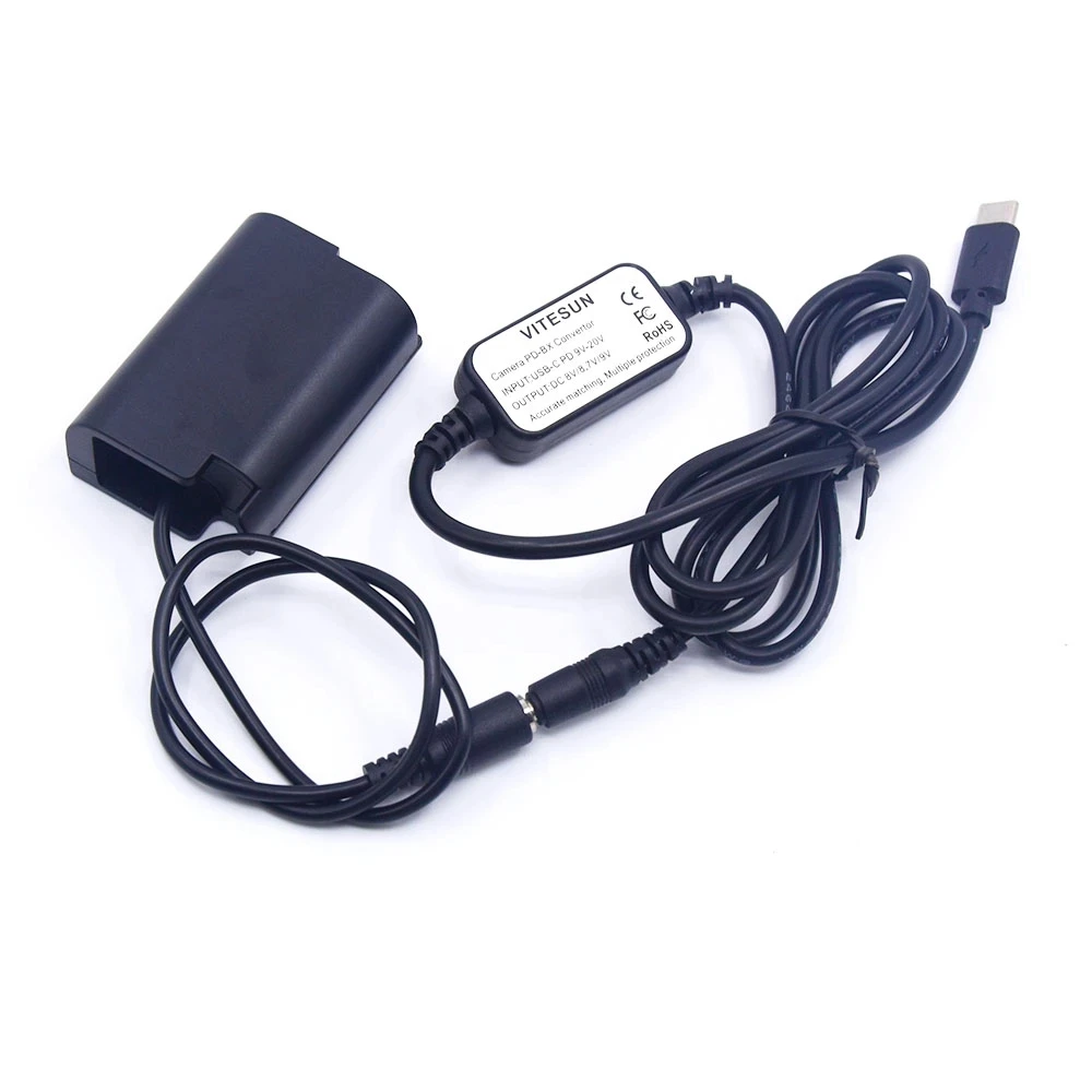 Поддельная батарея + преобразователь USB Type-C PD в кабель постоянного тока для