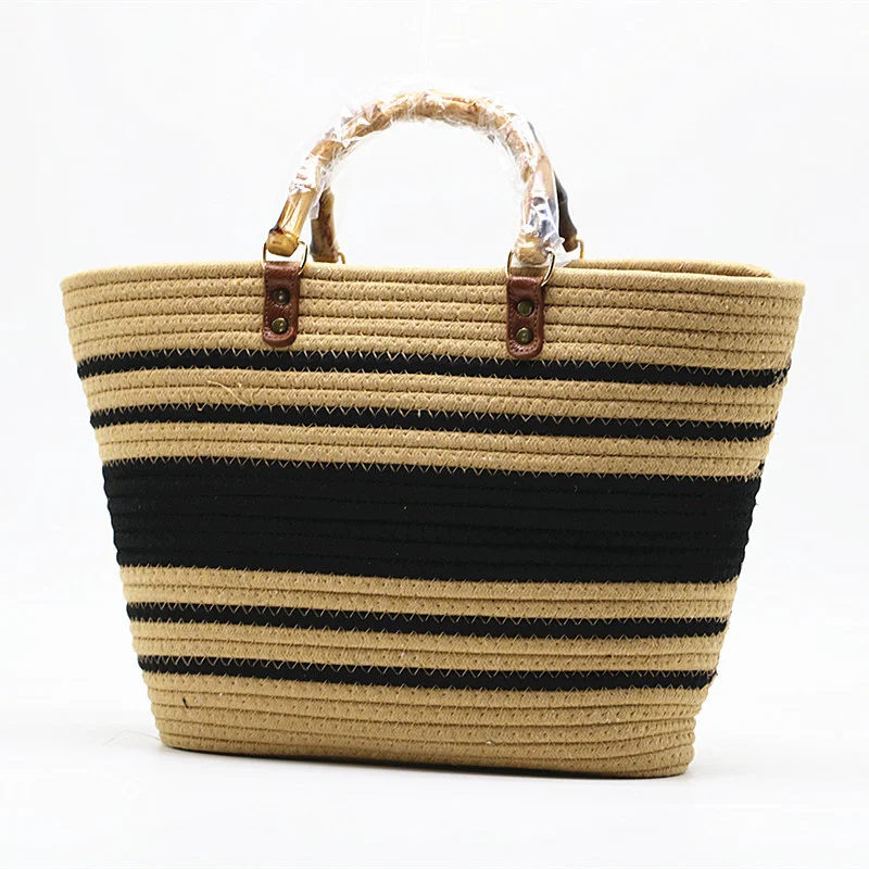 

New Trendy Straw Weave Bag for Women Summer Female Handbags Shoulder Bag Simple Shopping Totes Casual Vacation Beach Bag