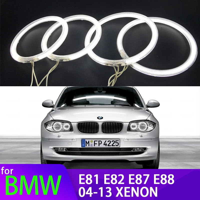 

For BMW 1 Series E81 E82 E87 E88 116i 118i 120i 125i 128i 130i 135i 04-13 Xenon Headlight WHITE CCFL Halo Angel Eyes Kit light