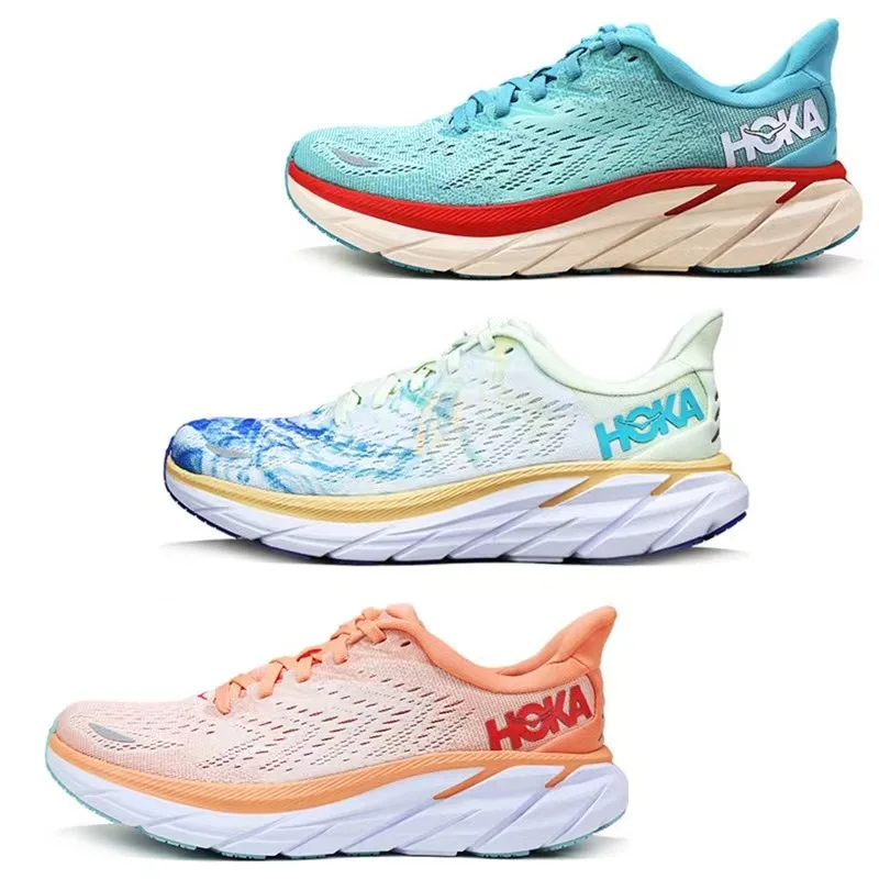 Мужские и женские кроссовки Hoka, черные сетчатые кроссовки для бега