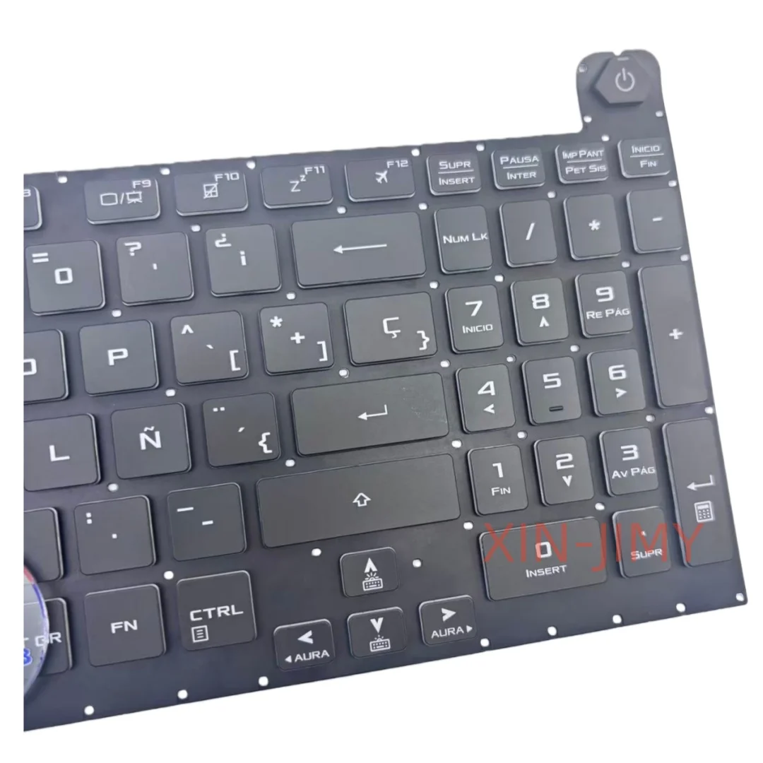 Фото 16-клавишная испанская 4-зонная RGB-клавиатура с подсветкой для ноутбука ASUS ROG Strix G G731GV G731GU №2