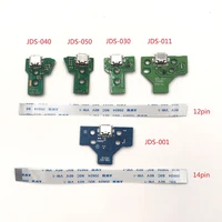 1pc usb charging port socket circuit board for 12pin jds 011 030 040 055 14pin 001 connector for ps4 controller