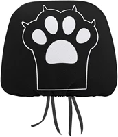 big black cat paw funny cover for car seat headrest protector covers print interior accessories decorative