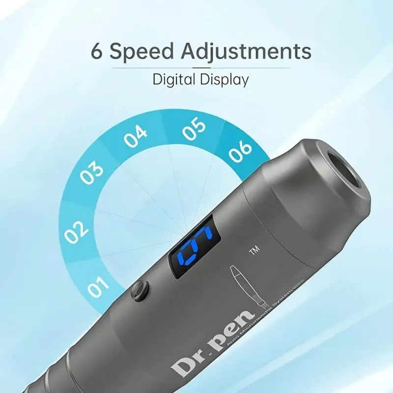 Фото Dr pen M8 Microneedling с 10-мя иглами, инструмент для ухода за кожей лица, беспроводная микроигольная роликовая ручка, косметическая машина для женщин и мужчин №3