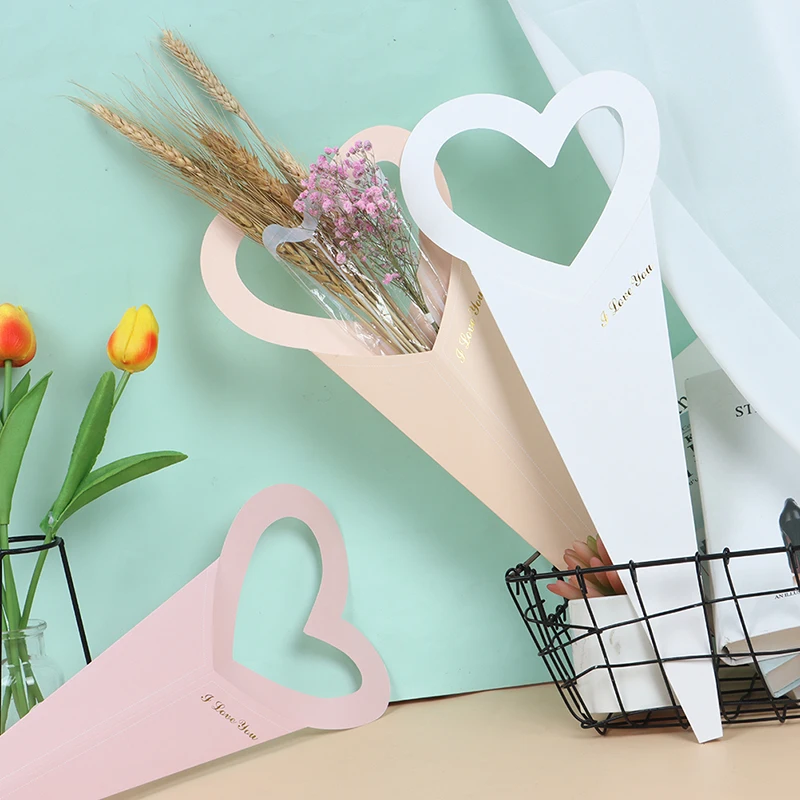 

1Pc Bouquet Packing Paperboard Wrapping Paper For Single Flower Packaging Gift Cases Packing Boxes Portable Gift Boxes DIY Case