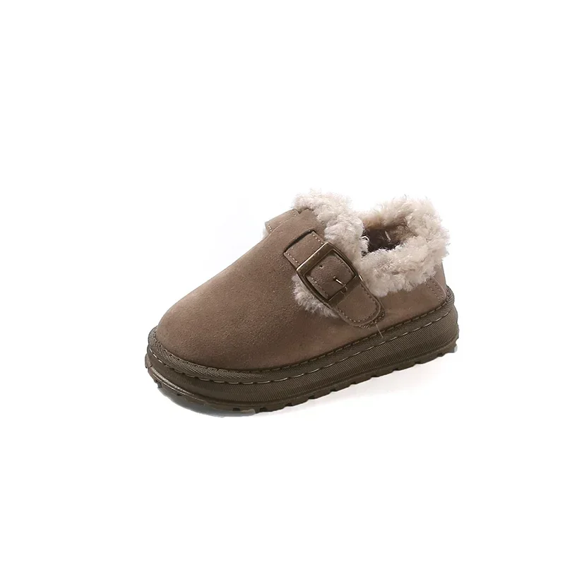 Детская модная обувь нескользящая детская повседневная замша на зиму 2024 новинка