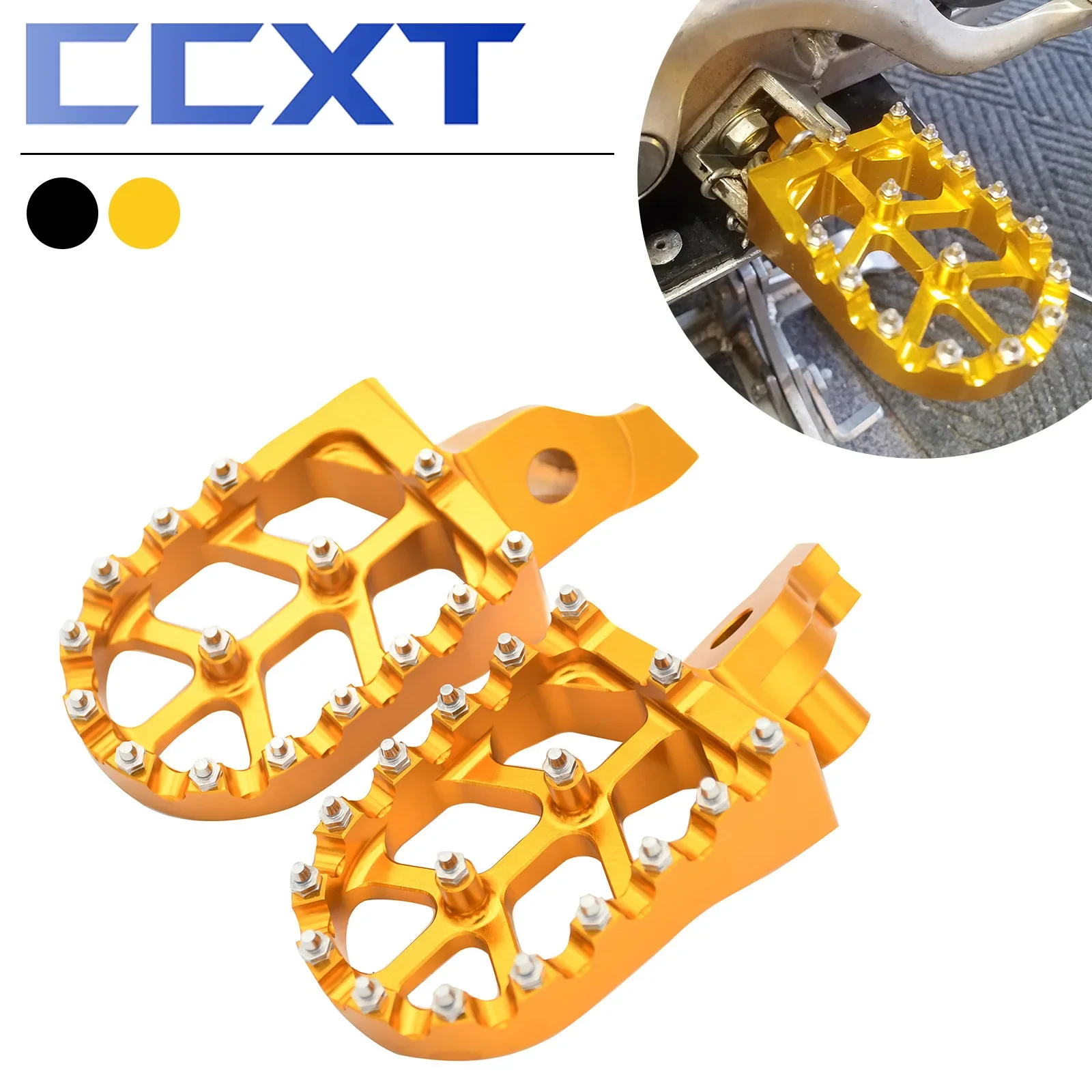 Алюминиевые подножки с ЧПУ для мотокросса педали Suzuki RMZ 250 RMZ250 2007-2009 RMZ450 450 2005-2007