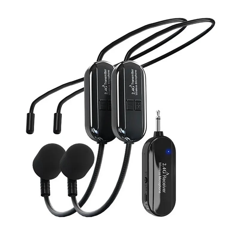 2.4G Wireless Headset Headworn Microphone Tour Guide Teacher Conference singing Speech Mic capacitive headphones Loudspeaker