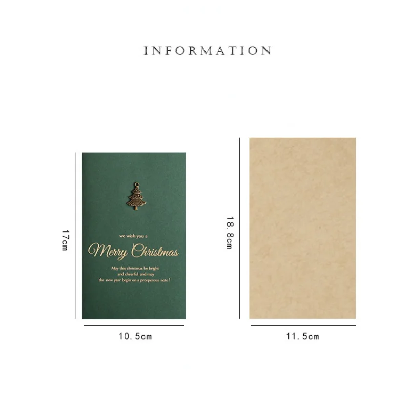 4 шт. золотые тисненые рождественские открытки поздравительные с надписью на