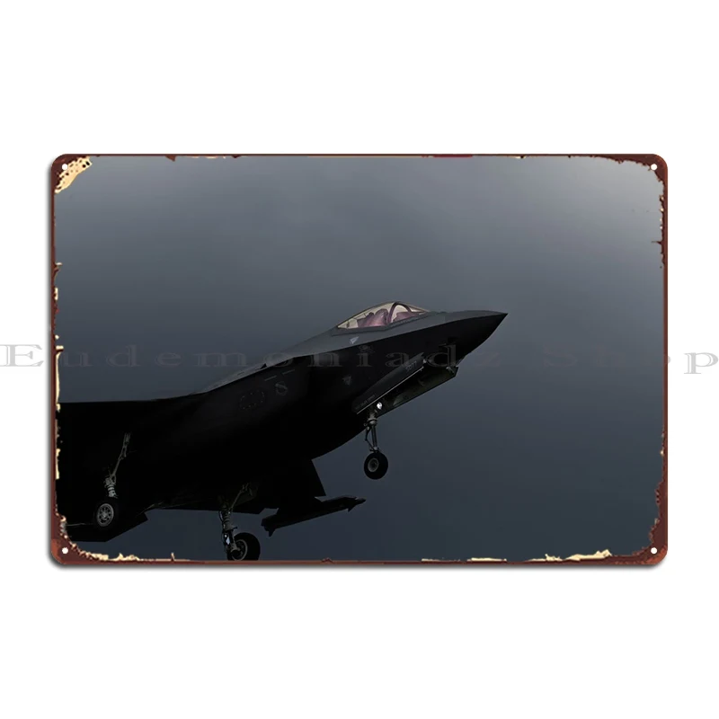 

F35 Overcast Metal Sign Party Cave Wall Decor Design Customize Tin Sign Poster