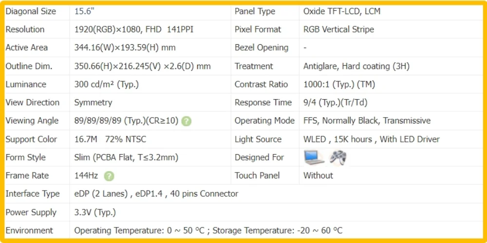 LM156LF1F02 15.6 дюймовый экран ноутбука ЖК-экран без касания тонкая панель IPS FHD 1920x1080 EDP