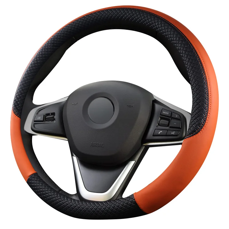 

Искусственная кожа оплетка рулевого колеса Спорт для BMW X5 E70 E53 F15 F85 G05 Cubre Volante Cuero Auto Accessories