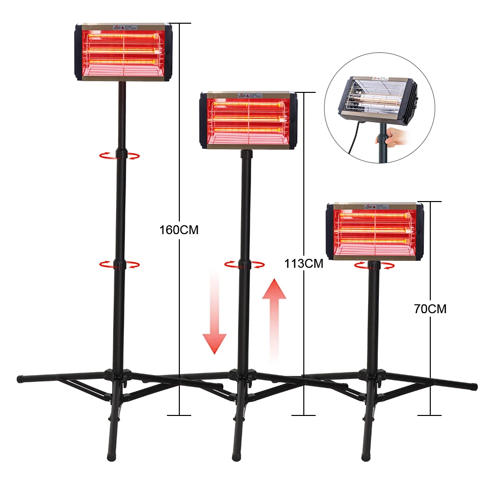 

DATOU BOSS Infrared paint curing lamp 1000W for body repair paint tools spray booth heating lamp