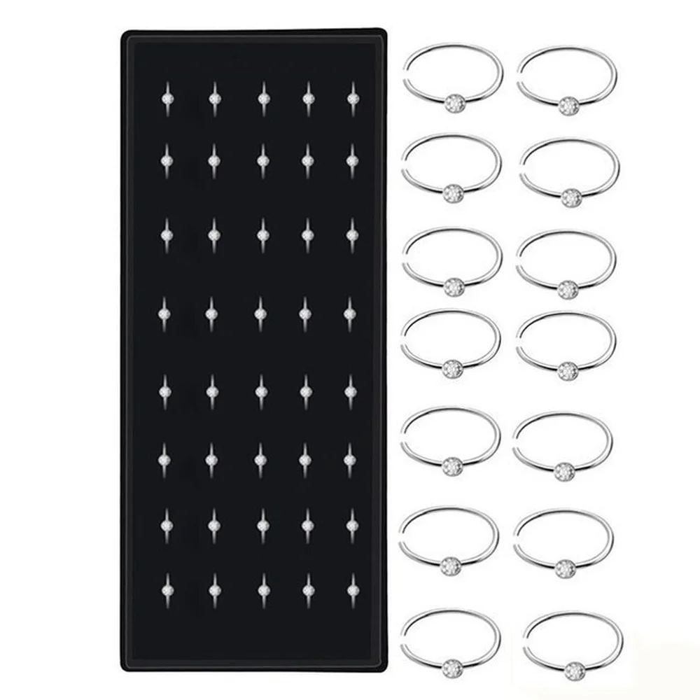 40/60 шт./комплект женские серьги-гвоздики из нержавеющей стали |