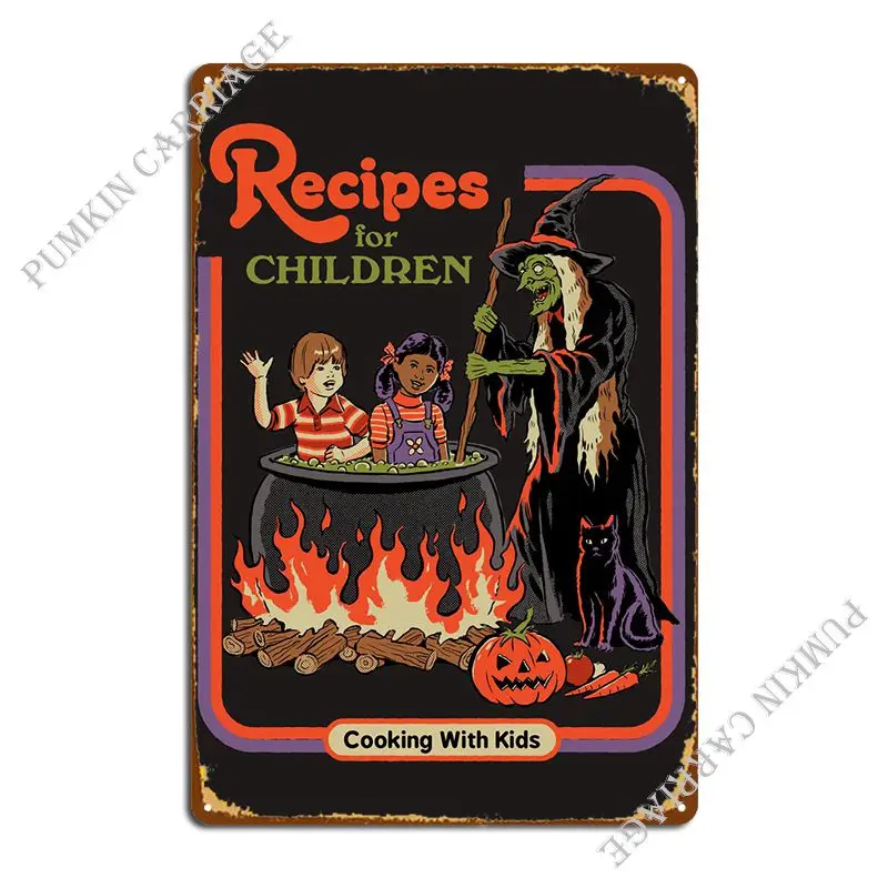 

Рецепты для детей, металлический знак, плакат, паб, Настенный декор, паб, Жестяная Табличка на гараж плакат