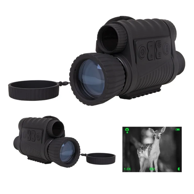 

WILDGAMEPLUS 300M Range Digital Infrared Night Vision Monocular 6X50 Zoom Hunting Night Vision Scope Optical Take Video Picture