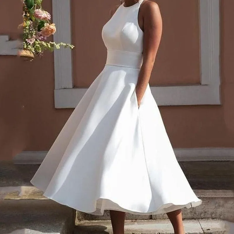 

Темпераментное сексуальное платье без рукавов с перекрестной линией, приталенная юбка, платье с большим подолом