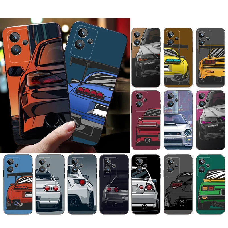 

Phone Case for OPPO Realme GT 2 Pro X2 Pro XT C25S 9 8 7 6 Pro GT Master C3 C21 C21Y C11 C35 C31 X3 SuperZoom JDM Sports Car