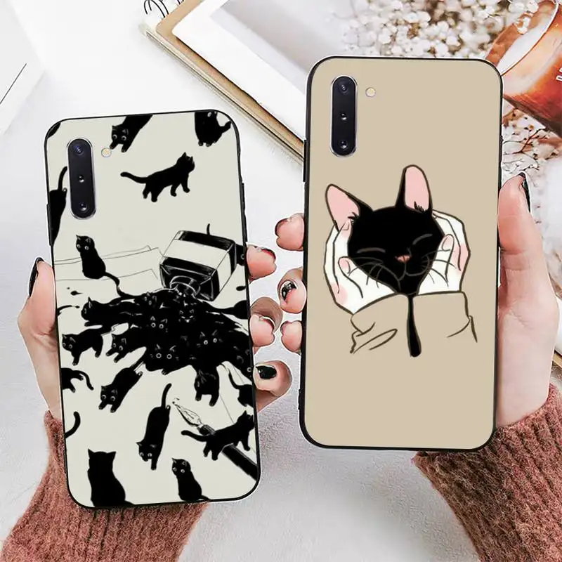

Cat Cute Phone Case for Samsung Note 5 7 8 9 10 20 pro plus lite ultra A21 12 72