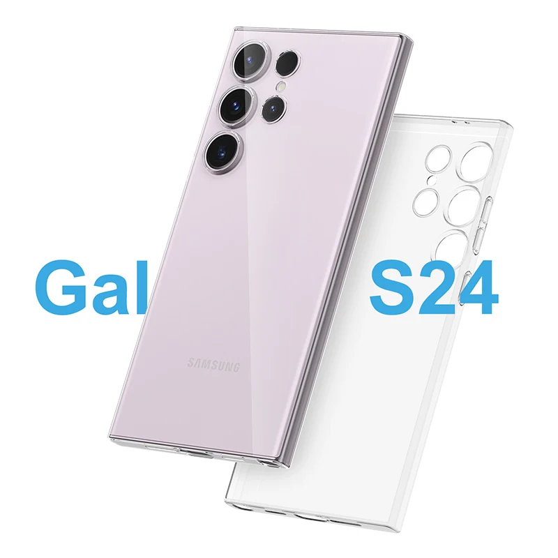 Роскошный силиконовый чехол с кристаллами для Samsung Galaxy S24Ultra ультратонкий