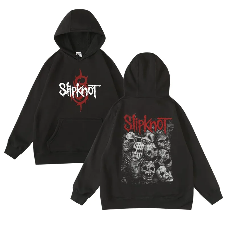 

Mens Fashion Hoodie Slipknots Hoody Heavy Metal with Hooded Y2k Vintage Hip Hop Harajuku Streetwear Hoodie Oversized Sweatshirts