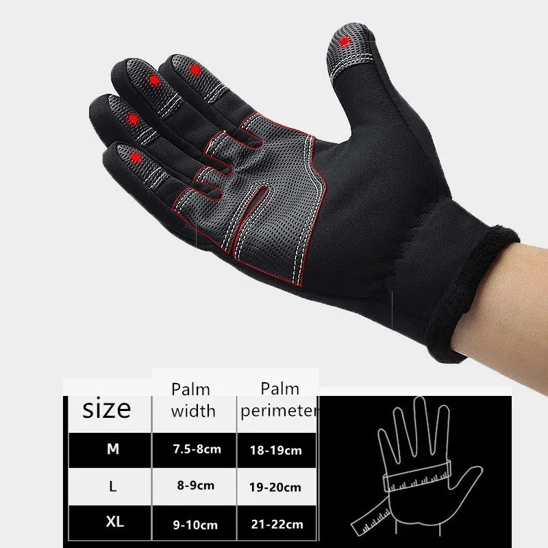 2pcs drone finger touch screen gloves winter outdoor warm for dji mini 3 pro / mini SE / mavic 3 /air 2/air 2S remote control images - 6