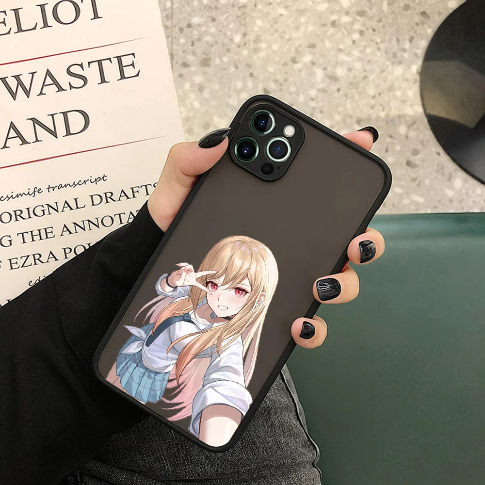 Kitagawa Марин чехол для iPhone 13 12 11 Pro Max XR XS X 7 8 Plus SE Мини Роскошный силиконовый бампер