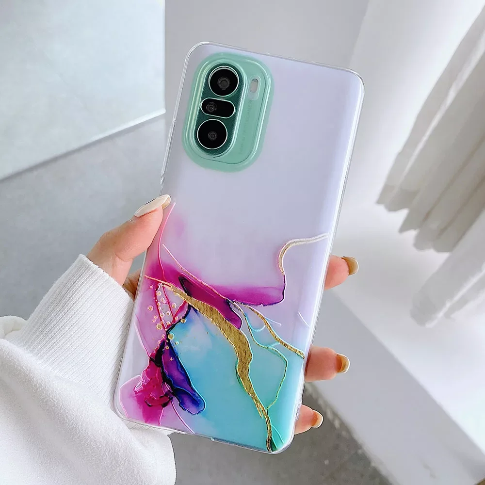 

Watercolor Painting Case For Xiaomi POCO X3 Pro M3 F3 K40 Pro Case Cover For MI 11 Ultra Note 9 10 Pro Max Lite Soft Clear Cover