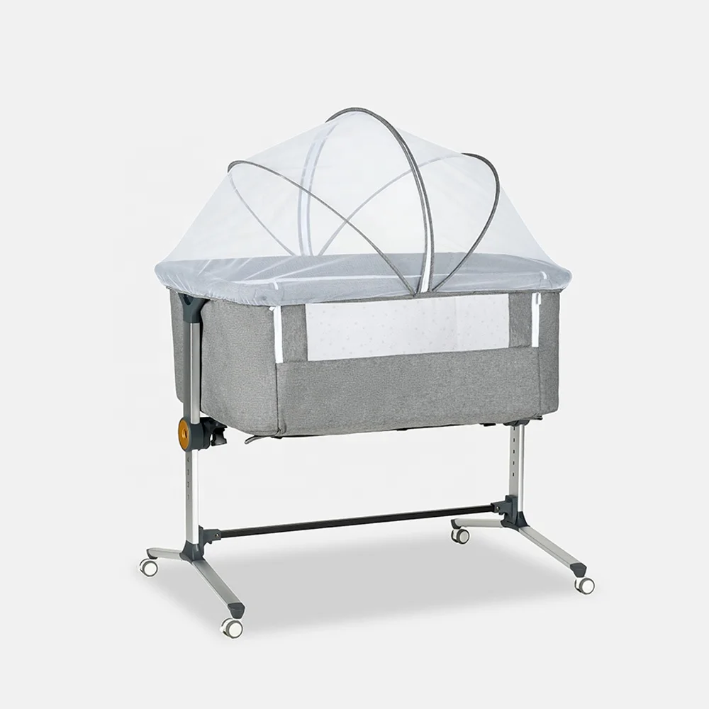 

Multifunctional Foldable Baby Bassinet Crib Crandle Bed Cots Custom Logo Metal Multifunction Modern Baby Beside Sleeper Baby