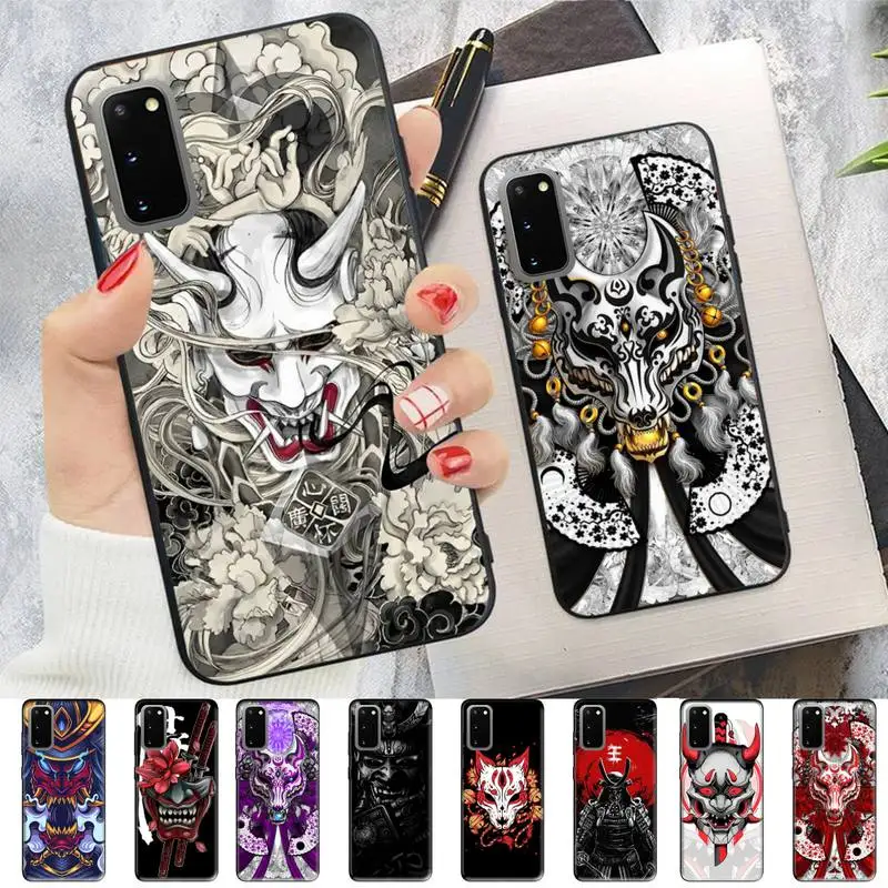 

Yinuoda Samurai Oni Mask Phone Case for Samsung S10 21 20 9 8 plus lite S20 UlTRA 7edge