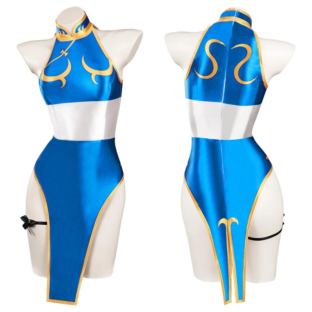 

Сексуальный купальник Chun-Li, костюм для косплея, платье, купальники, наряды, карнавальный костюм на Хэллоуин