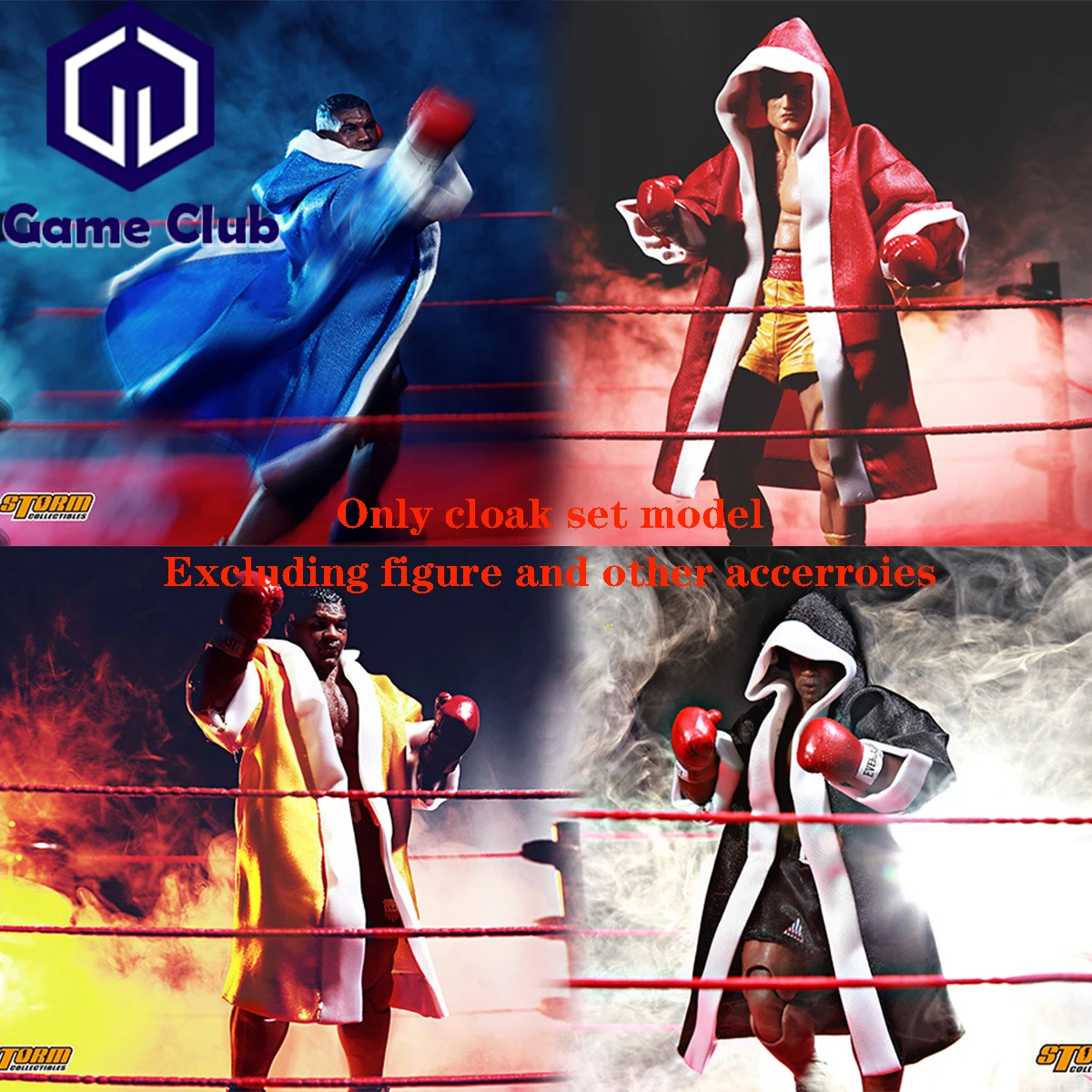 

JLDZ Custom 1/12 игрушки от Storm боевой боксерский Халат длинный плащ с капюшоном модель 6 дюймов фигурка тела универсальное боксерское пальто