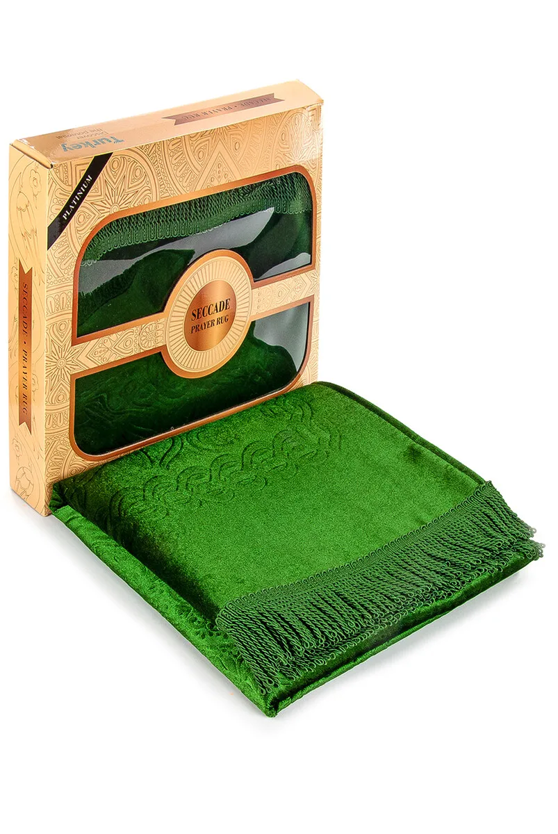 

IQRAH Boxed Prayer Rug-Green Color