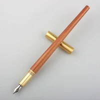 luxury wood bronze fountain pen office business writing art calligraphy ink pens school student stationery gifts writing brush
