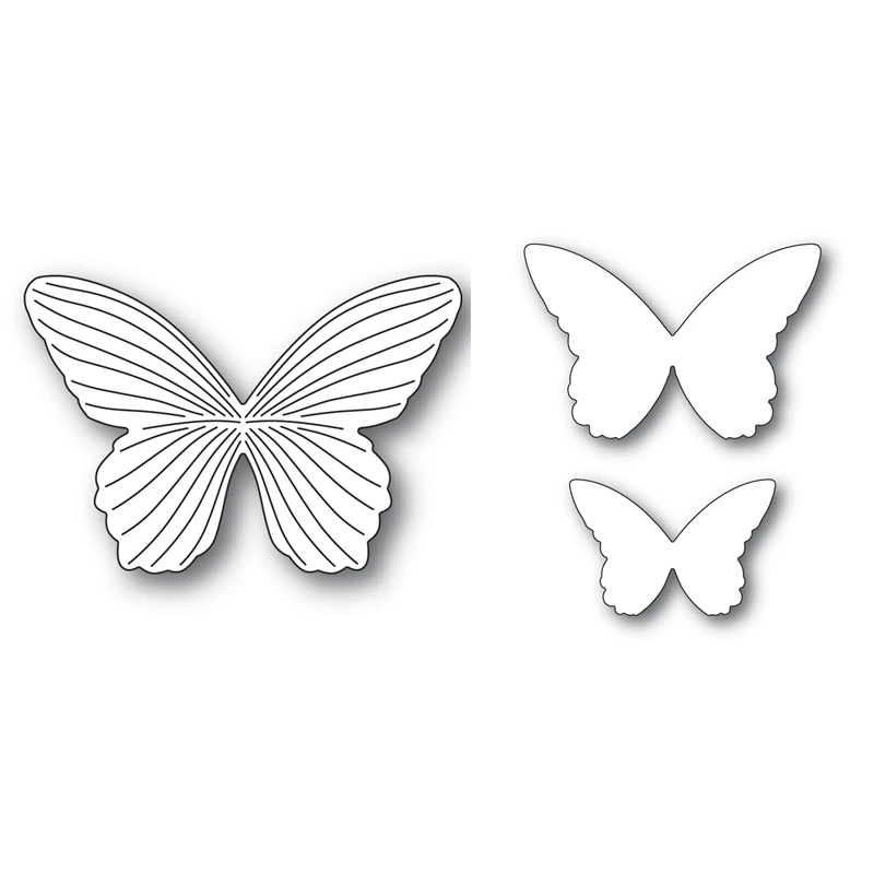 

Butterfly Background Metal Cutting Dies for New Arrivals 2022 Scrapbooking Valentine's Day Frame Card Craft Supplies No Stamp