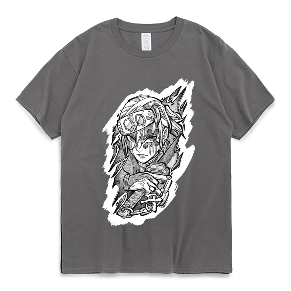 

Hot Anime Demon Slayer T-Shirt Men Women T Shirt Tengen Uzui Eyes Manga Tee Shirt Plus Size Tops Streetwear T-shirts Oversized