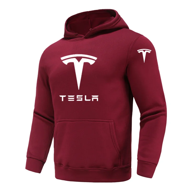 

Модная новая Толстовка Tesla, модная куртка с длинным рукавом, осень и зима, Повседневная Толстовка, шерстяной Теплый свитер, утепленный свитер