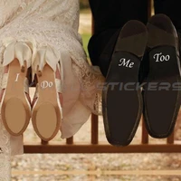 i dome too stickers for shoes wedding shoes sticker marriage accessories bride groom vinyl wedding stickers novelty shoel1 211