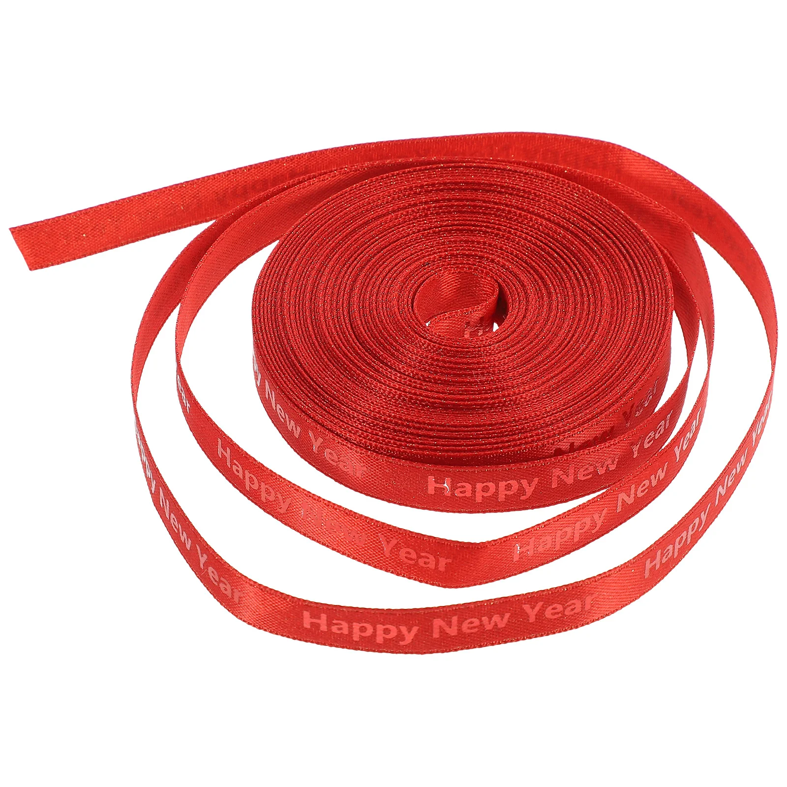 

1 Roll of Gift Box Decorative Ribbon Happy New Year Ribbon Holiday Gift Ribbon