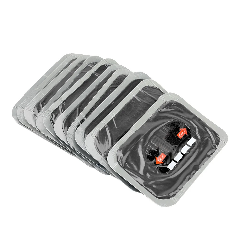 10 шт. 80*120 мм бескамерные нашивки из натурального каучука, заплата для ремонта проколов шин, заплата для ремонта автомобильных шин, инструмент для ремонта, аксессуары