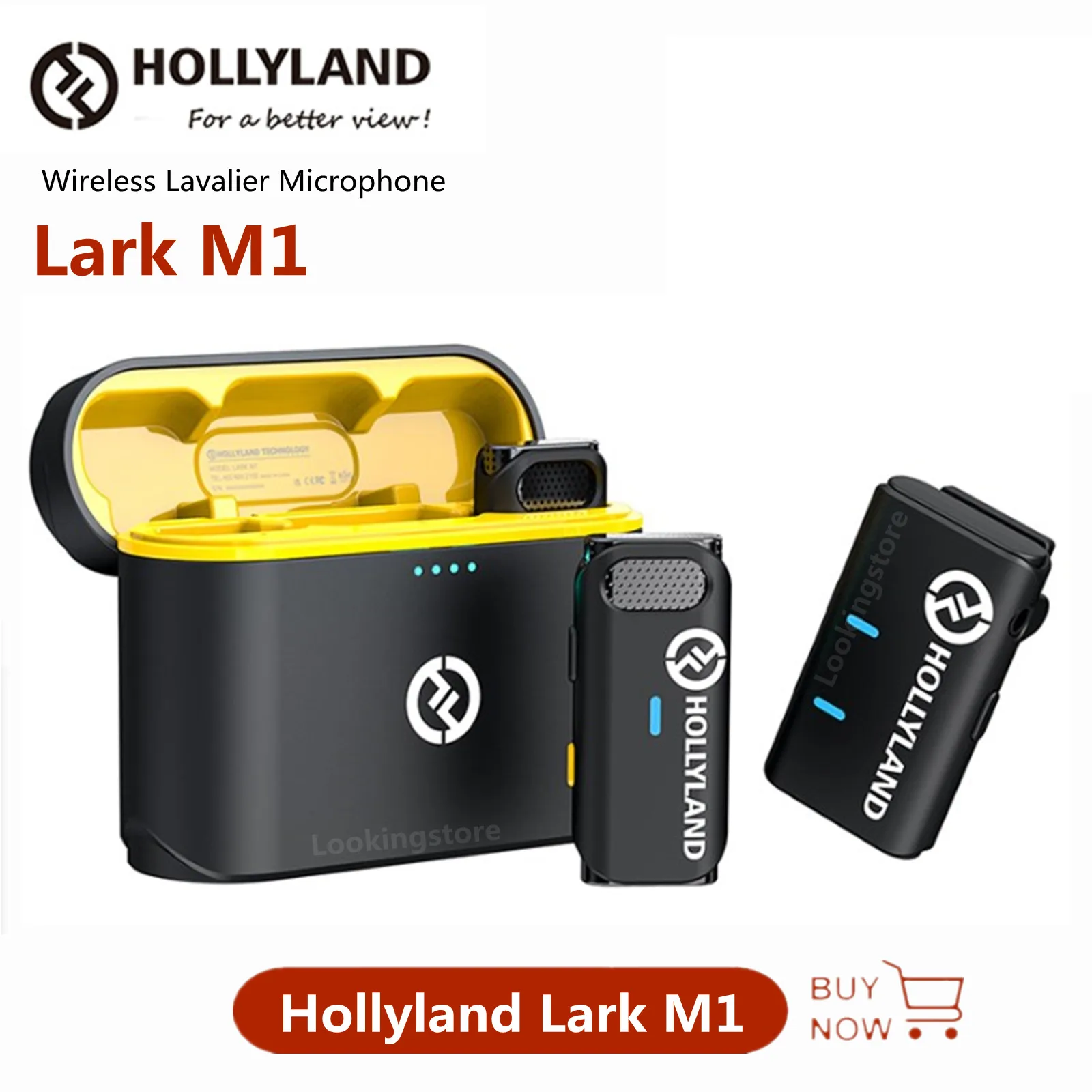 

Беспроводной петличный микрофон Hollyland LARK M1 Duo 2,4 ГГц с зарядным чехлом для интервью и прямой трансляции Vlog для цифровой зеркальной камеры