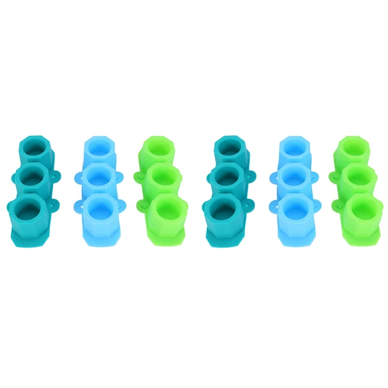 

6 Pack Mini Octagon Flower Pot Silicone Molds Silicone Ice Molds, DIY Craft Molds For Small Cactus Or Seedlings