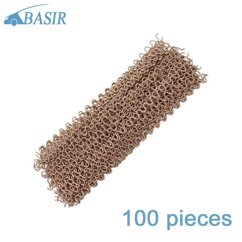 

100Pcs Dent Pulling Wavy Wires for Spot Welder Panel Pulling Wiggle Wires Spot Welding Machine Consumables Auto Body Tools
