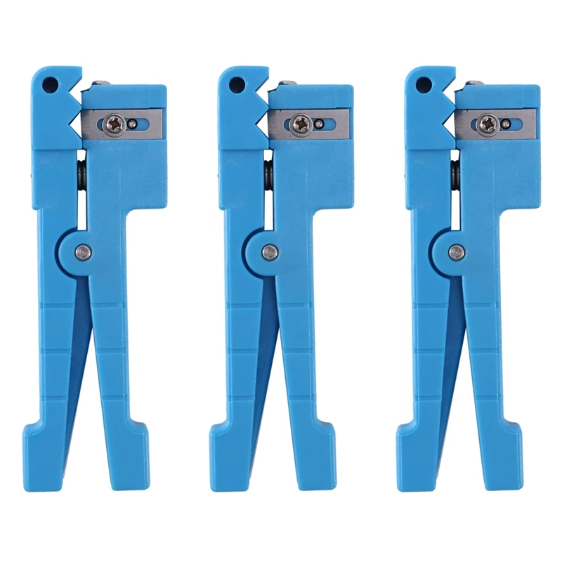 

3X 45-163 Fiber Optic Stripper Mid Span Cable Cutting Tool Loose Tube Cutter Blue